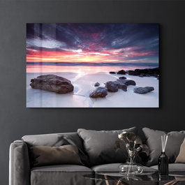 Wallity CAM-3020 Pintura Decorativa de Vidrio Templado Multicolor 46 x 72 cm